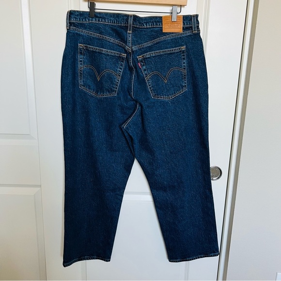 COPY - NWOT LEVI'S Wedgie Straight Fit Denim Jeans Dark Wash 16W - Picture 2 of 7